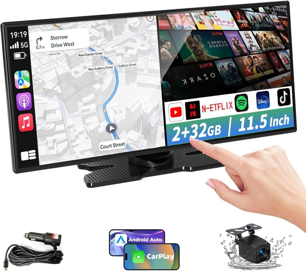 Largest 11.5 inch Wireless CarPlay Screen for Car
